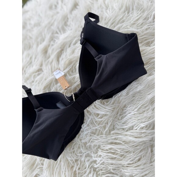Skims Fits Everybody Scoop Plunge Bra Onyx Size 36DDD - Picture 6 of 7